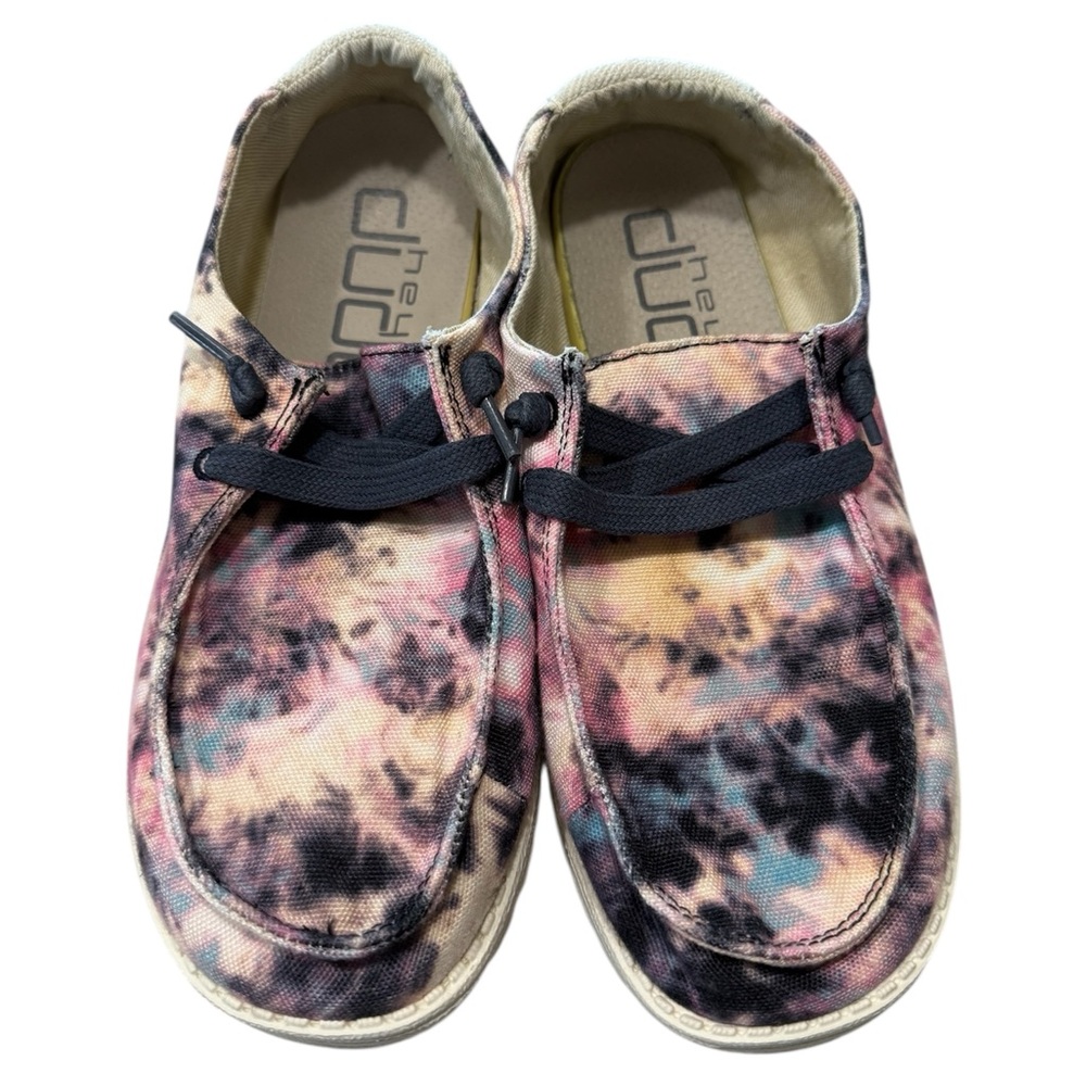 Hey Dude Women’s Wendy Tie Dye Navy Pink Shoes